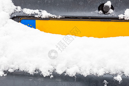 荷兰牌雪雪车牌图片