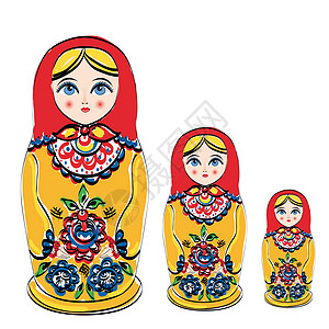 俄罗斯传统马特约什卡娃娃图片