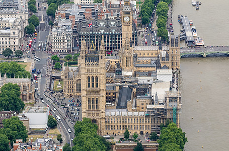 伦敦威斯敏斯特宫直升机视图图片