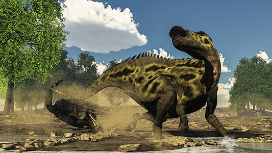 防恐龙3D攻击的山洞龙图片