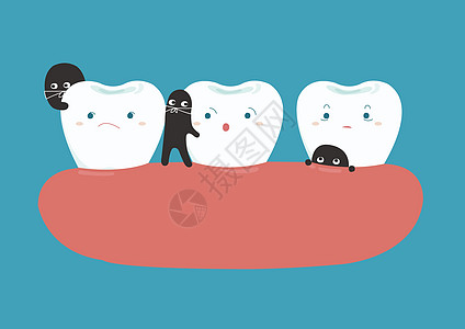 断裂牙齿的细菌图表牙医鞑靼神经药品空腔卫生牙疼口服牌匾图片