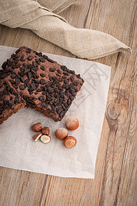 美味巧克力巧克力蛋糕美食营养巧克力正方形棕色小吃馅饼榛子甜点坚果图片