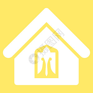 在中创建的主图标住宅黄色房地产财产出生地背景建筑学房子主页不动产图片