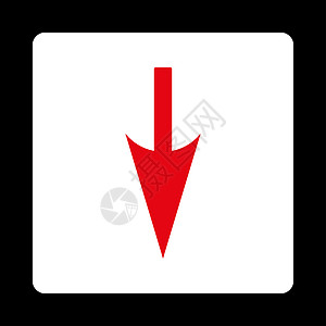 赤色和白色平整红绿箭头双向按键导航指针背景图标黑色穿透力光标血统红色下载图片