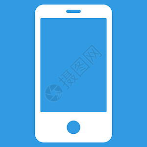 手机白色智能手机平面白颜色图标界面技术短信药片框架监视器电讯字形屏幕相机插画