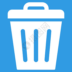 垃圾回收桶可平平白颜色图标回收蓝色生态环境字形垃圾回收站倾倒背景垃圾桶图片