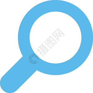 查看平蓝色图标研究工具审计放大镜搜索定位玻璃勘探镜片光学背景图片
