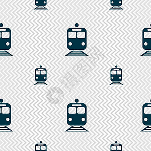 列图标符号 无缝模式带有几何纹理 矢量旅游城市座位时间运输旅客路线列车地铁铁路图片