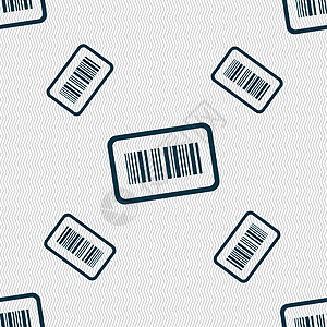 条码图标符号 无缝模式 带有几何纹理 矢量代码鉴别数据销售技术现金店铺扫描扫描器标签图片