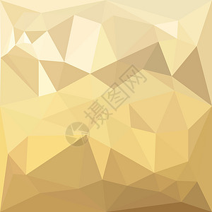 摘要低多边形背景马赛克折纸多面体棕色三角形三角测量像素化黄色图片