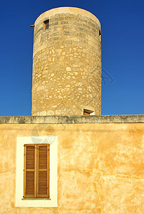 Majorca的老石头风车图片