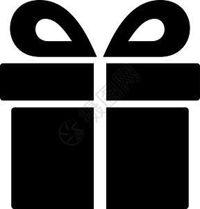 来自竞争和成功双彩图标集的当前图标晋升产品优胜者礼物展示生日礼物质量字形丝带生日图片