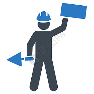 Basic 普通图标集中的构建器图标工人工具木匠建造男性建筑学工程师服务商业职业图片