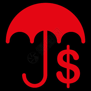 商业集团的金融护理图标价格支付气象配饰安全黑色气候字形阳伞现金图片