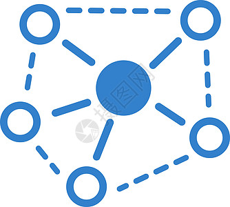 商业双彩集的分子链接图标细胞原子字形合作线条分发组织社交营销图表图片