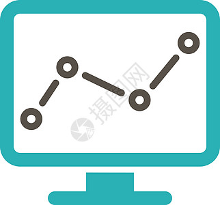 由监测的图标视频生长数据展示图表标记电视报告电子监视器图片