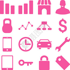 基本商业图标字形日程金融运输操作员电话维修时间中心市场图片