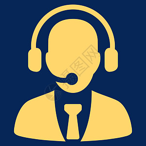 商业双彩集的呼叫中心图标助手操作员男人办公室耳机帮助技术导演热线服务图片