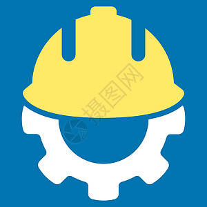 从开发图标安全帽力量技术承包商帽子配置盔甲头盔工人齿轮图片