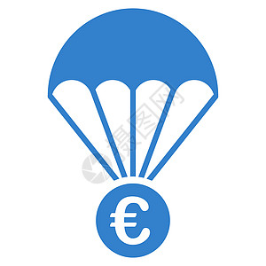 跳伞图标Papachlete 图标现金投资硬币货币商业经济财富银行字形保险背景