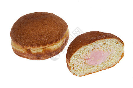 孤立的糕点棕色早餐包子文化甜点倾斜面包宏观食物美食图片