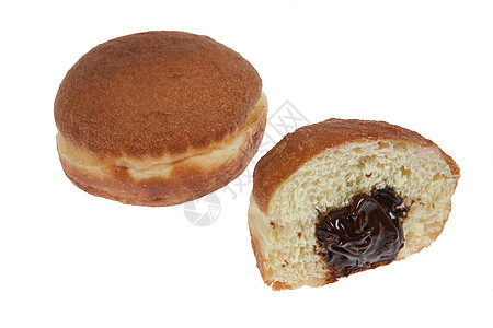 孤立的糕点面包甜点倾斜文化宏观食物美食白色早餐产品图片