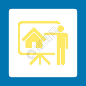 房地产商图标背景商业销售开发商项目住宅建筑正方形推介会建筑师图片