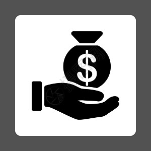 支付图标钱包预算价格银行投资商业电子商务信用字形按钮图片