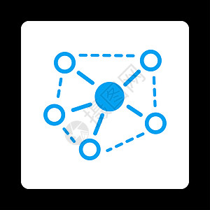 分子链接图标配置营销社会社交字形白色节点圆形分支机构化学图片