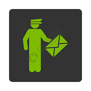 Postman 图标载体信使邮差邮件送货邮寄男人字形信封明信片图片