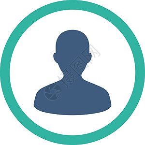 用户平板钴和青青色四向矢量图标帐户绅士成员照片经理身份性格顾客成人客户图片
