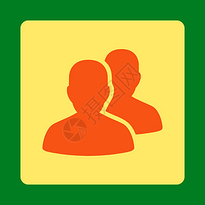 账户图标男人团队家庭绿色成员网络橙色公司社交会议背景图片