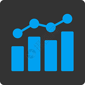 分析图标图表报告生长销售量蓝色信息灰色字形统计饼形图片
