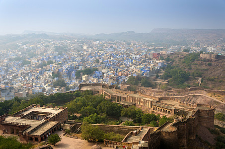 印度拉贾斯坦邦的乔普尔市 梅赫兰加尔堡景象图片