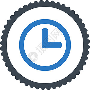 Clock 平滑的时钟蓝颜色圆形邮票图标商业橡皮速度蓝色小时柜台时间跑表手表计时器图片