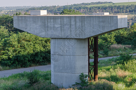 架桥建筑工作水泥建造蓝色工程工业天空运输差距图片