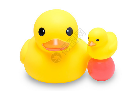黄色橡皮鸭 有彩色圆球橡皮塑料喇叭洗澡高音玩具白色孩子浴室动物图片