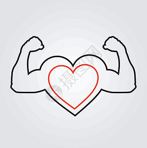 心有弹性肌肉  健康心脏火车锻炼生活动脉身体风险运动科学健身房训练图片