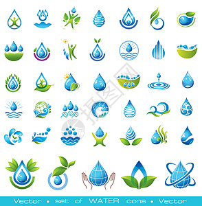 水符号环境白色雨滴插图海浪液体商业蓝色生态飞溅图片