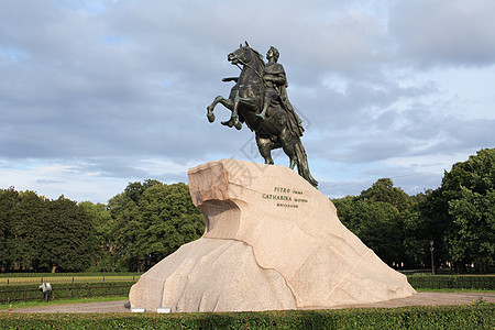 俄罗斯国王彼得圣像骑马骑师骑兵雕塑地方艺术建筑学骑术养育旅行图片