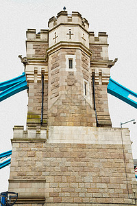 英国古桥和云天的隆登塔石头蓝色天空英语街道首都城市文化旅游旅行图片