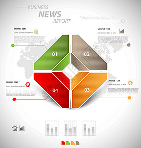 业务信息图表模板界面小册子顺序数据统计知识插图报告打印文档图片