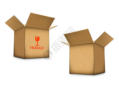 纸板纸箱办公室插图盒子包装木板商品店铺回收零售库存图片