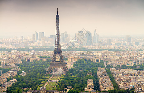法国巴黎埃菲尔铁塔的极美景色 法国地平线天线首都地标蓝色全景城市景观风景文化图片