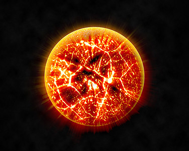 燃烧的行星或太阳 世界末日 爆炸中的行星的摘要背景科学宇宙橙子全球红色星星世界地球插图背景图片