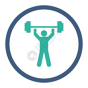 增强电动图标男性领导者客户运动运动员动员化身活力帐户重量图片