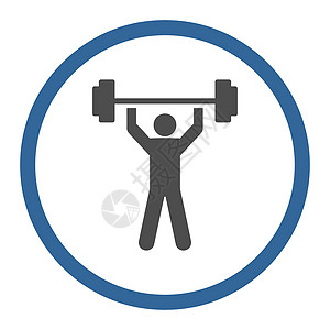 增强电动图标男性肌肉客户帐户领导者竞赛活力健身房压力训练图片