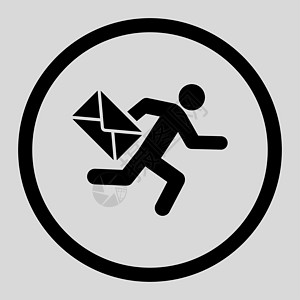邮件信使图标电子邮件邮差服务送货运输男人地址邮递员数据浅灰色图片