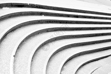 隆登古老的台阶和大理石安西恩线房子白色楼梯空白石头建筑学小路城市剧院历史性图片