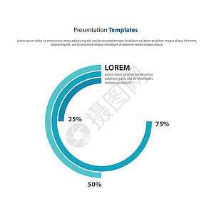 图表和图表演示文表模板馅饼蓝色金融信息圆形插图数据报告圆圈背景图片